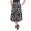 Cute Kawaii Ghost pattern Midi Mermaid Skirt View2