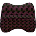 Black Rose Mauve Velour Head Support Cushion View2