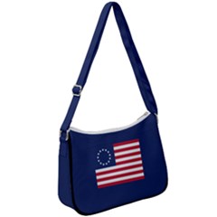 Betsy Ross Flag Usa America United States 1777 Thirteen Colonies Maga  Zip Up Shoulder Bag by snek