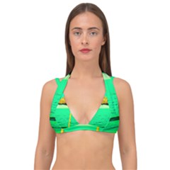 Pop Art Beach Umbrella  Double Strap Halter Bikini Top by essentialimage