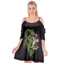 Pepe the Frog Rare Celtic Viking Norse Dragon pattern Deus Vult medieval wojak Crusader Cutout Spaghetti Strap Chiffon Dress View1