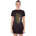 Pepe the Frog Rare Celtic Viking Norse Dragon pattern Deus Vult medieval wojak Crusader Drop Hem Mini Chiffon Dress View1