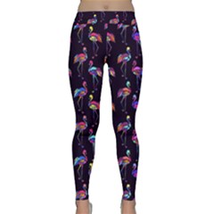 Cute Flamingo Purple Classic Yoga Leggings by trulycreative