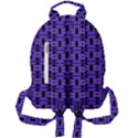 Purple Black Abstract Pattern Mini Full Print Backpack View2