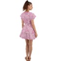 coffee pink Flutter Sleeve Wrap Dress View2