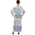 Human Trafficking In Blue Classic Logo Final V-Neck Boho Style Maxi Dress View2