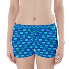 Pattern Graphic Background Image Blue Boyleg Bikini Wrap Bottoms by HermanTelo