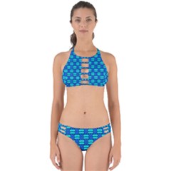 Pattern Graphic Background Image Blue Perfectly Cut Out Bikini Set by HermanTelo