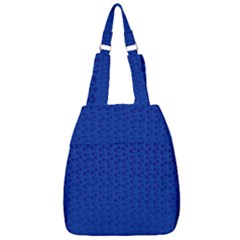 Background Polka Blue Center Zip Backpack by HermanTelo