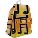 Abstract Anthropomorphic Art Top Flap Backpack View2