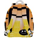 Abstract Anthropomorphic Art Top Flap Backpack View3