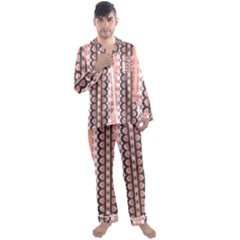 Wallpaper Cute Pattern Men s Satin Pajamas Long Pants Set by HermanTelo