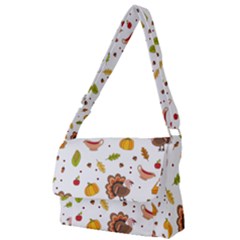 Thanksgiving Turkey Pattern Full Print Messenger Bag (s) by Valentinaart