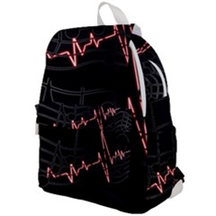 Music Wallpaper Heartbeat Melody Top Flap Backpack by HermanTelo