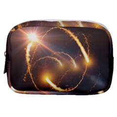 Flying Comets And Light Rays, Digital Art Make Up Pouch (small) by picsaspassion