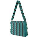 Background Chevron Blue Full Print Messenger Bag (S) View2