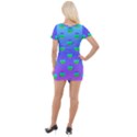 Rainbow Cats Short Sleeve Asymmetric Mini Dress View2