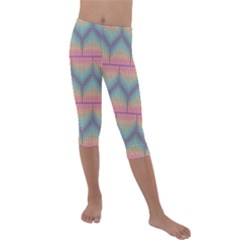 Pattern Background Texture Colorful Kids  Lightweight Velour Capri Leggings  by HermanTelo