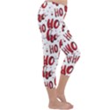 Christmas Watercolor hohoho red handdrawn holiday organic and naive pattern Capri Winter Leggings  View3