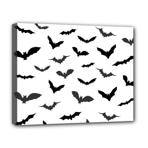 Bats Pattern Deluxe Canvas 20  X 16  (stretched) by Sobalvarro