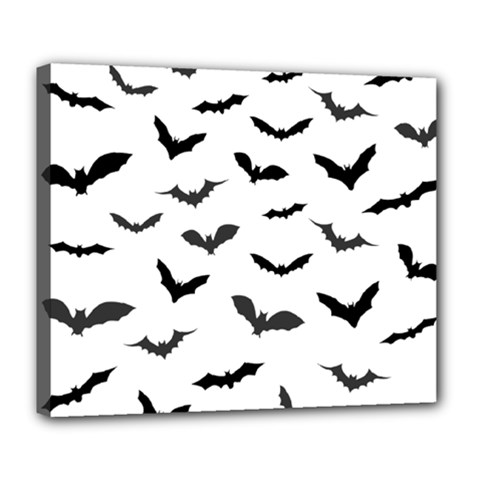 Bats Pattern Deluxe Canvas 24  X 20  (stretched) by Sobalvarro