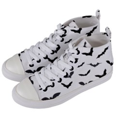 Bats Pattern Women s Mid-top Canvas Sneakers by Sobalvarro