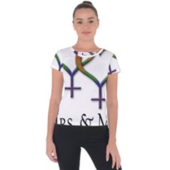 Mrs  And Mrs  Short Sleeve Sports Top  by LiveLoudGraphics