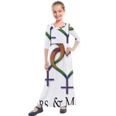 Mrs  And Mrs  Kids  Quarter Sleeve Maxi Dress by LiveLoudGraphics