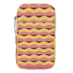 Background Colorful Chevron Waist Pouch (large) by HermanTelo