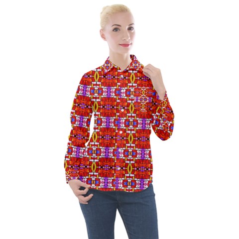 Ab 70 1 Women s Long Sleeve Pocket Shirt by ArtworkByPatrick