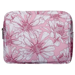 Pink Flowers Make Up Pouch (large) by Sobalvarro