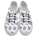 French France Fleur De Lys Metal Pattern black and white antique vintage Women s Classic Low Top Sneakers View1