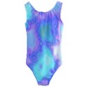 Dégradé Violet/Bleu Kids  Cut-Out Back One Piece Swimsuit View1