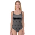 Gadsden Flag Don t tread on me black and gray snake and metal gothic crosses Camisole Leotard  View1