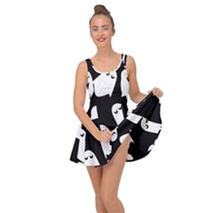 Ghost Halloween Pattern Inside Out Casual Dress by Amaryn4rt
