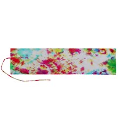 Pattern Decorated Schoolbus Tie Dye Roll Up Canvas Pencil Holder (l) by Amaryn4rt