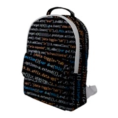 Close Up Code Coding Computer Flap Pocket Backpack (large) by Amaryn4rt