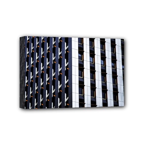 Architecture Building Pattern Mini Canvas 6  X 4  (stretched) by Amaryn4rt