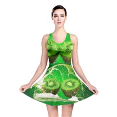 Kiwi Fruit Vitamins Healthy Cut Reversible Skater Dress by Amaryn4rt