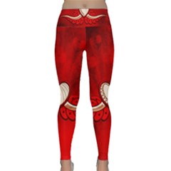 Love, Wonderful Elegant Heart Lightweight Velour Classic Yoga Leggings by FantasyWorld7