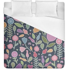 Floral Pattern Duvet Cover (king Size) by Valentinaart