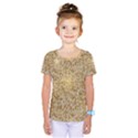 Retro Gold Glitters Golden Disco Ball optical illusion Kids  One Piece Tee View1