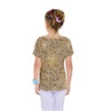 Retro Gold Glitters Golden Disco Ball optical illusion Kids  One Piece Tee View2