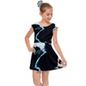 Black Cat & Halloween Skull Kids  Cap Sleeve Dress View1