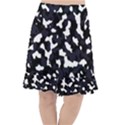 Camouflage bleu Fishtail Chiffon Skirt View1