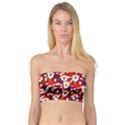 Nicholas Santa Christmas Pattern Bandeau Top View1