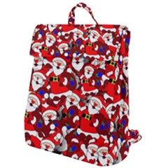 Nicholas Santa Christmas Pattern Flap Top Backpack by Wegoenart