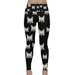 Bats In The Night Ornate Lightweight Velour Classic Yoga Leggings by pepitasart