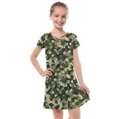 Dark Green Camouflage Army Kids  Cross Web Dress by McCallaCoultureArmyShop