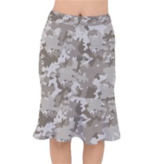 Tan Army Camouflage Short Mermaid Skirt by mccallacoulture